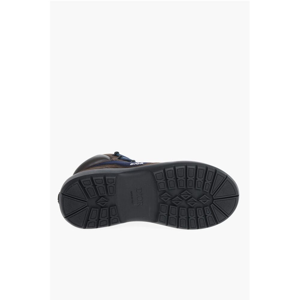 Leather HIKING Booties with Canvas Inserts