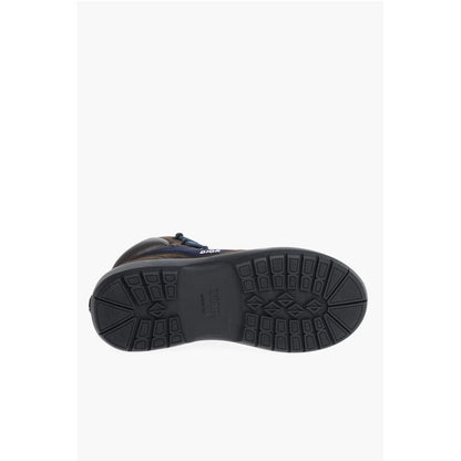 Leather HIKING Booties with Canvas Inserts