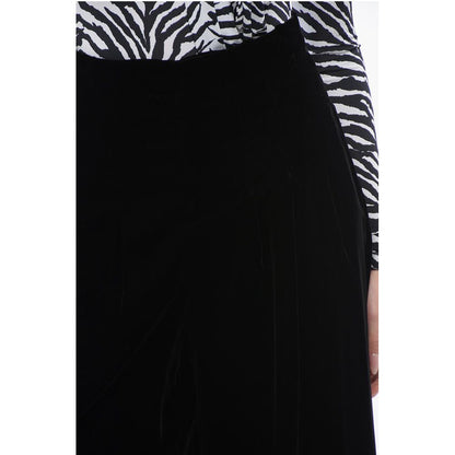 Velour Gaucho Pants with Hidden Closure