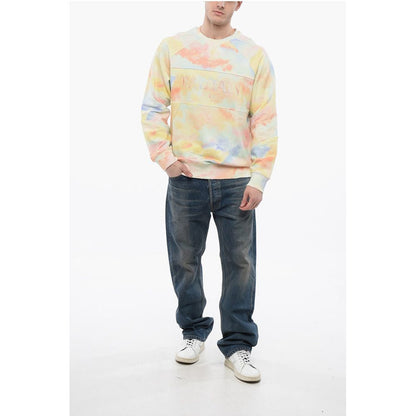 Logoed Sweatshirt with Distressed Trims