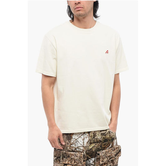 Cotton Crew-Neck T-shirt With Embroidery