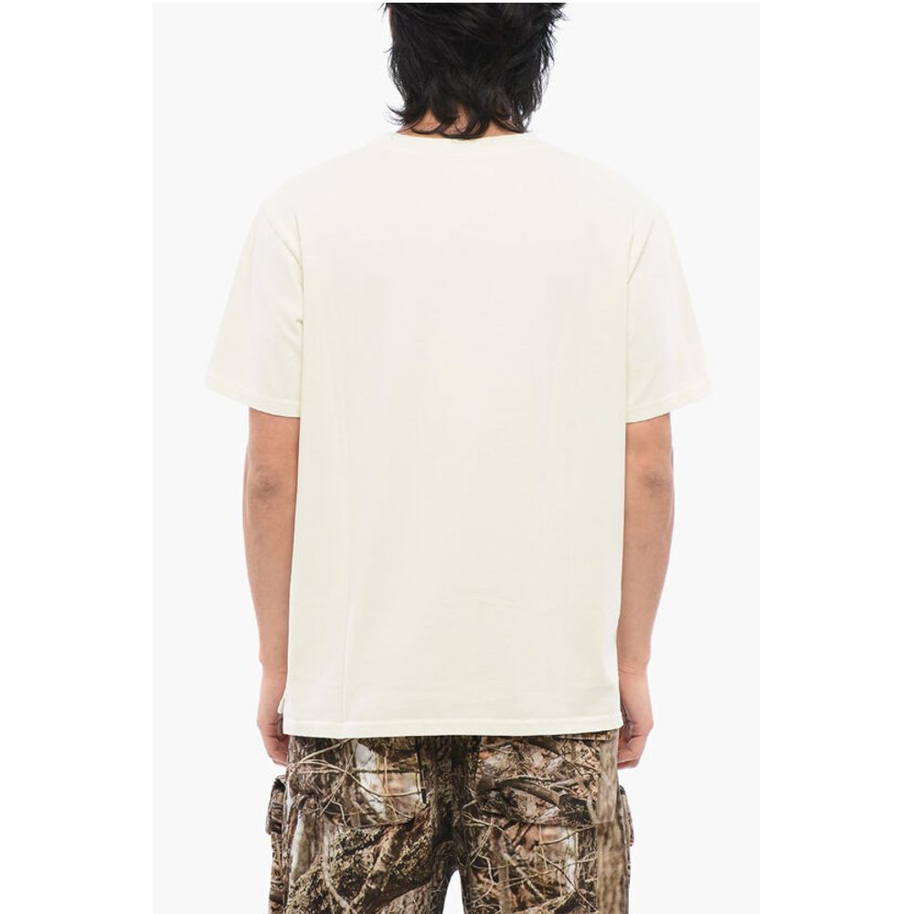 Cotton Crew-Neck T-shirt With Embroidery