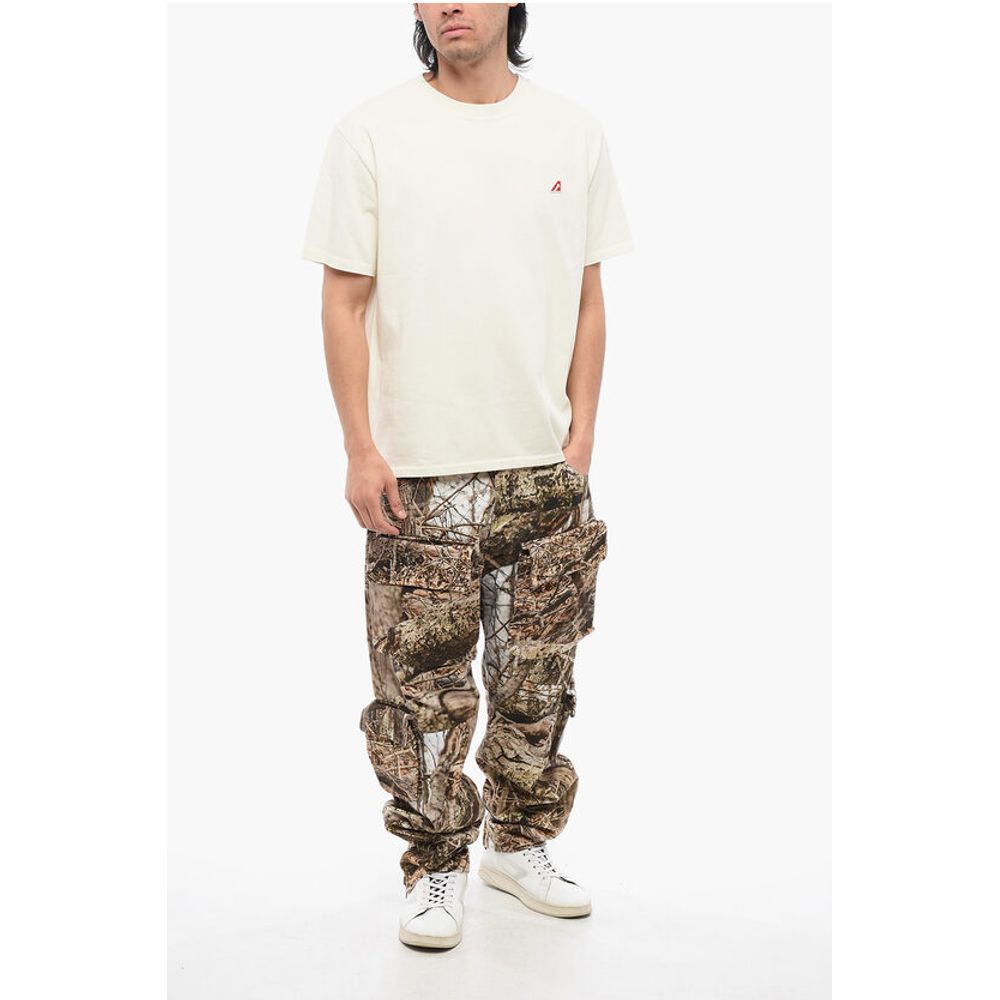 Cotton Crew-Neck T-shirt With Embroidery