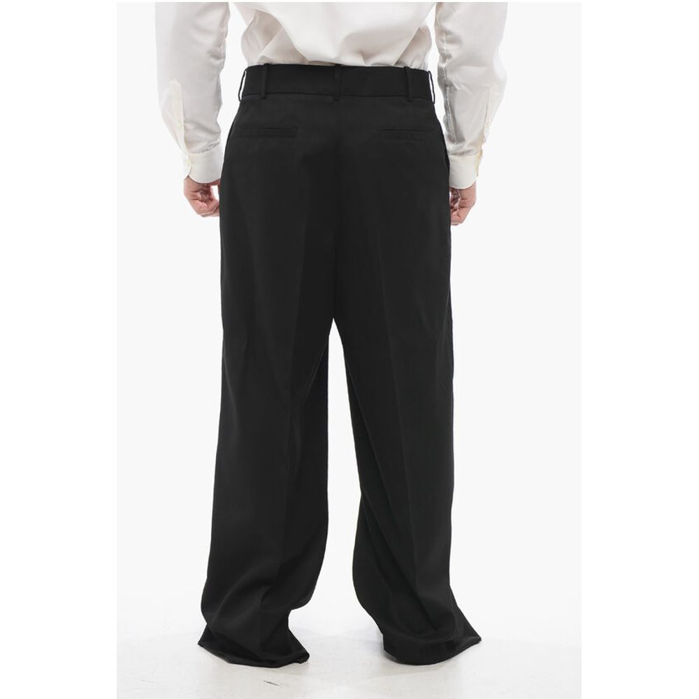 Hidden Buttoning Loose Fit Pants