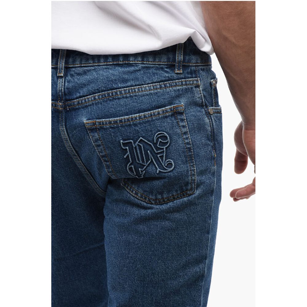 5-Pocketed Slim Fit Denims with Belt Loops 18cm