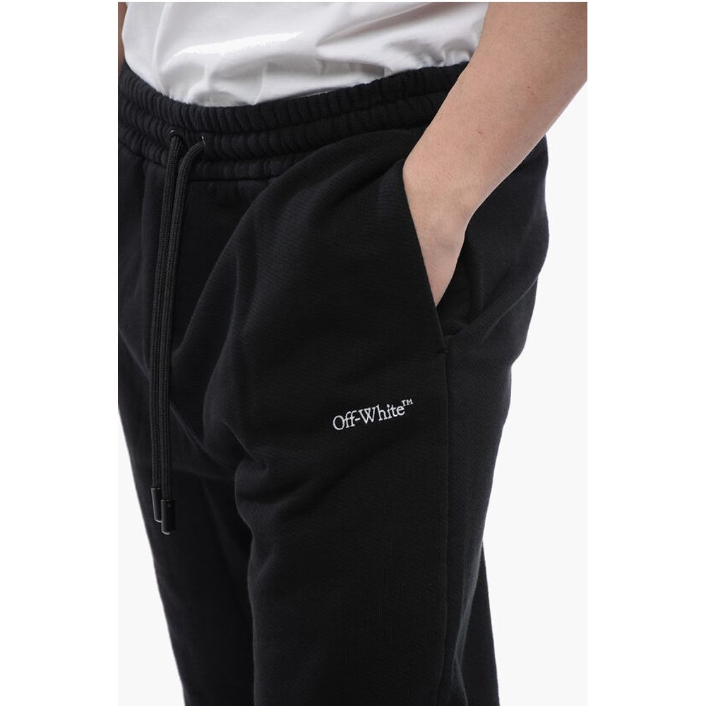 Embroidered BOOK Brushed Cotton Joggers