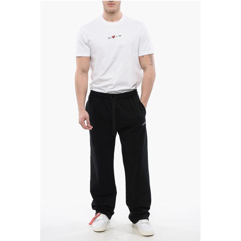 Embroidered BOOK Brushed Cotton Joggers