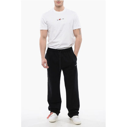 Embroidered BOOK Brushed Cotton Joggers