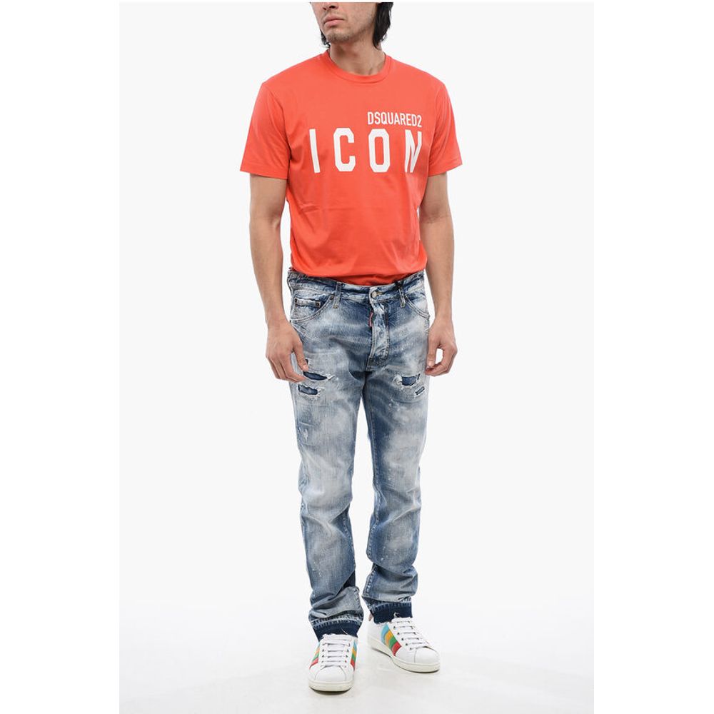 Distressed Effect Cool Guy Fit Jeans