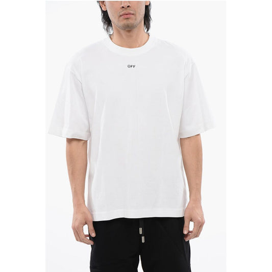 FOR EVER Solid Color Crew-neck T-Shirt with Contrasting Logo