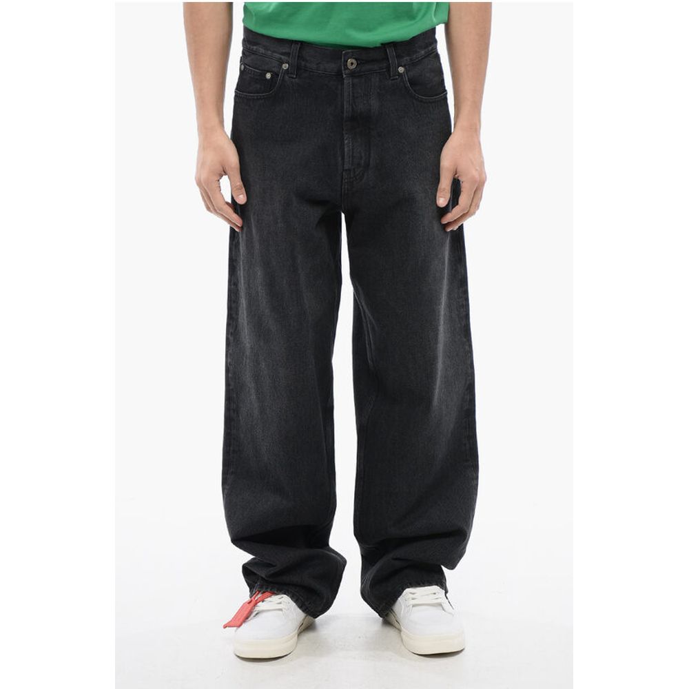 Faded Effect Loose-Fit Jeans 25cm