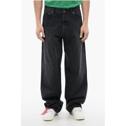 Faded Effect Loose-Fit Jeans 25cm