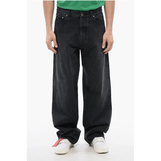 Faded Effect Loose-Fit Jeans 25cm