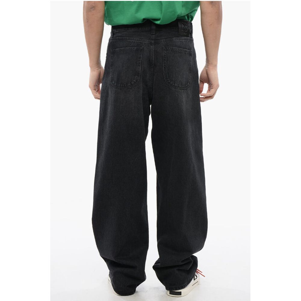 Faded Effect Loose-Fit Jeans 25cm