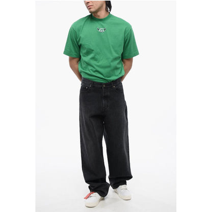 Faded Effect Loose-Fit Jeans 25cm