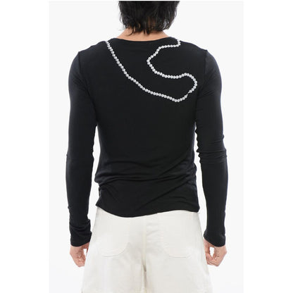 Pinted NECKLACE Long Sleeved T-shirt