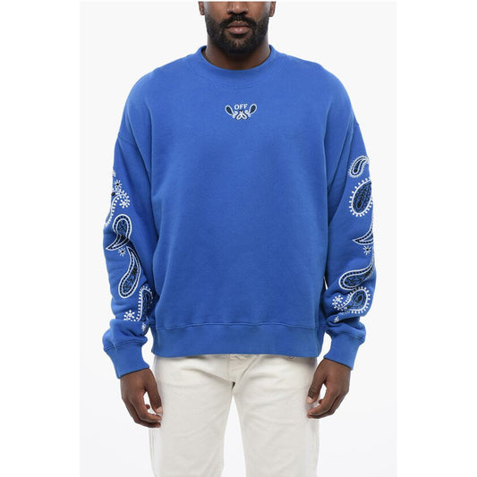 Brushed Cotton BANDANA ARROW Crewneck Sweatshirt