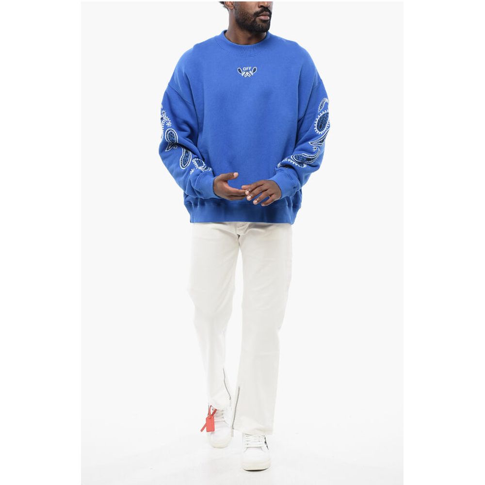 Brushed Cotton BANDANA ARROW Crewneck Sweatshirt