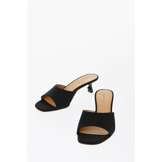 Open-Toe Linen Blend LOLLIPOP Mules Heel 5 cm