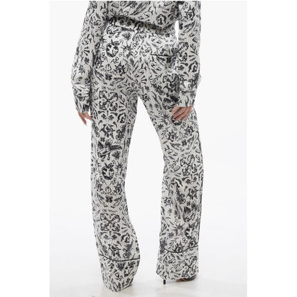 Printed Satin TATTOO PAJAMA Palazzo Pants