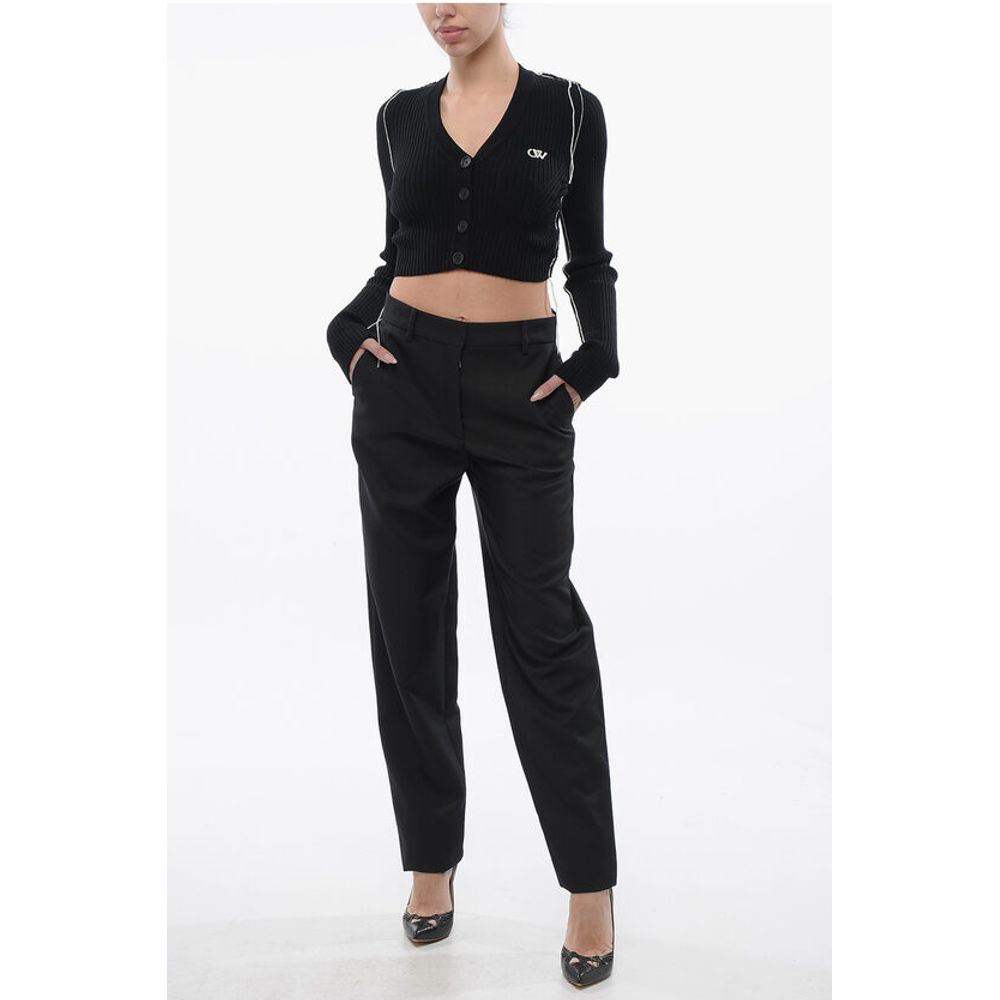 High Waisted Carrot-Fit TECH DRILL Pants