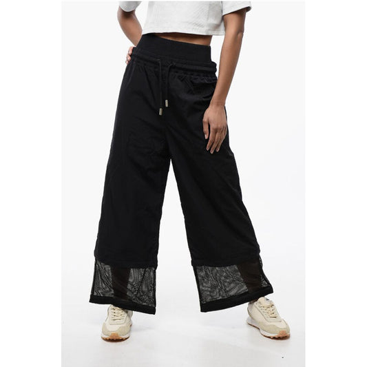 Wide Leg Nylon CRISPY Pants with Removable Cuffs