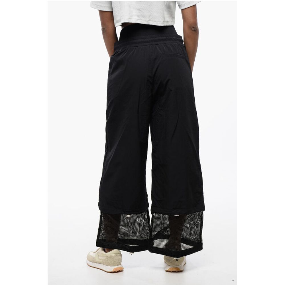 Wide Leg Nylon CRISPY Pants with Removable Cuffs