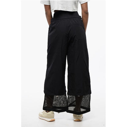 Wide Leg Nylon CRISPY Pants with Removable Cuffs
