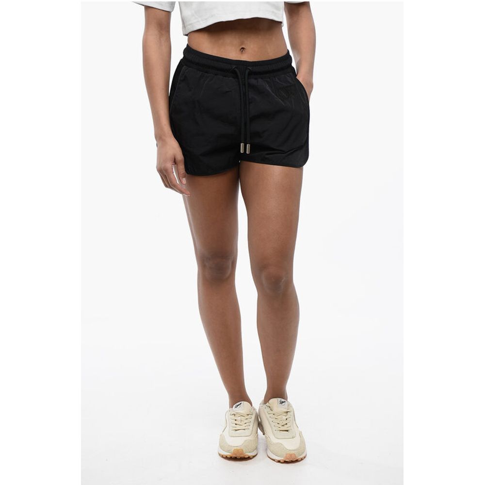 Nylon CRISPY Shorts with Mesh Side Band
