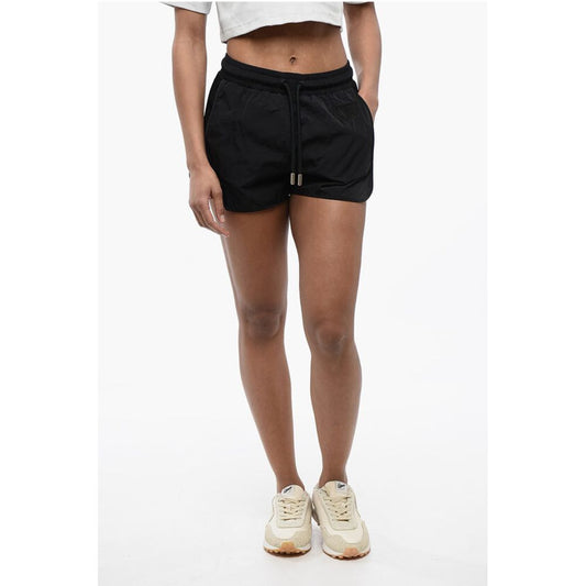 Nylon CRISPY Shorts with Mesh Side Band