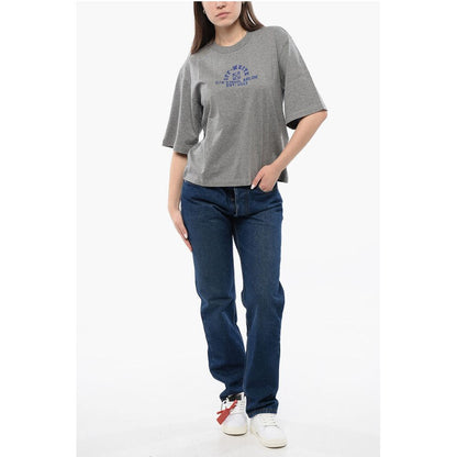 Cotton Crew-neck T-shirt with Print Logo