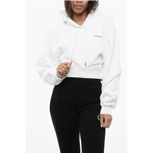 Printed Cropped Hoodie