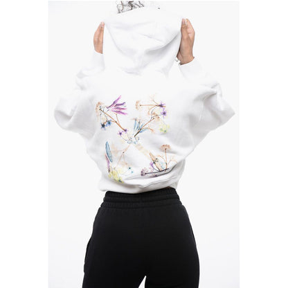 Printed Cropped Hoodie