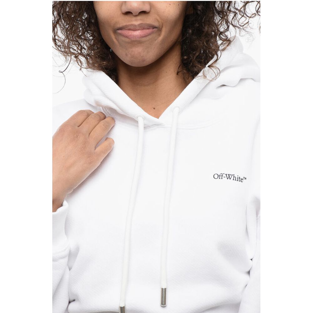 Printed Cropped Hoodie