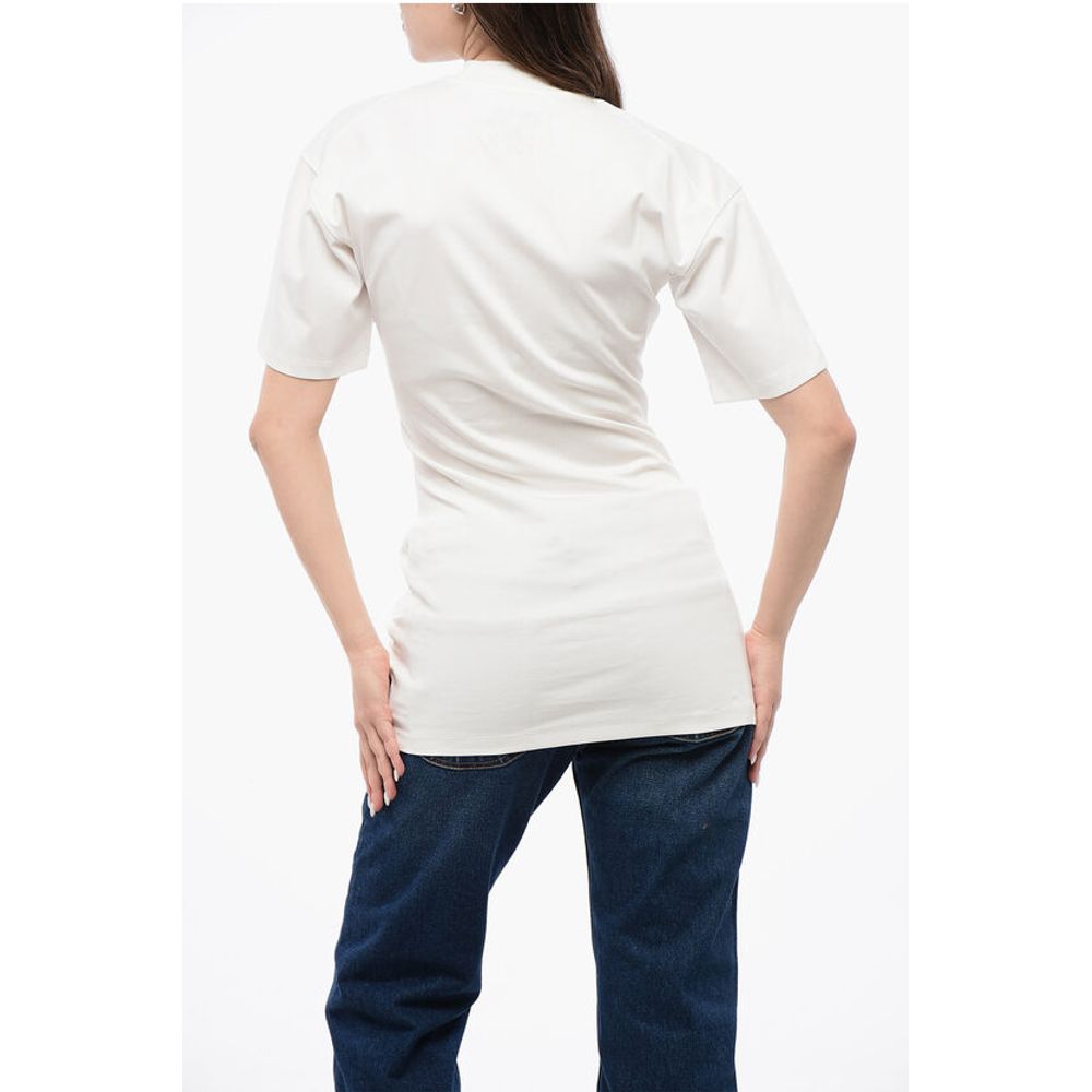 Solid Color Cotton Crew-neck T-shirt