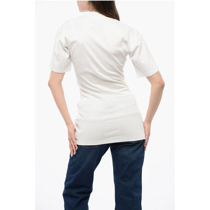 Solid Color Cotton Crew-neck T-shirt