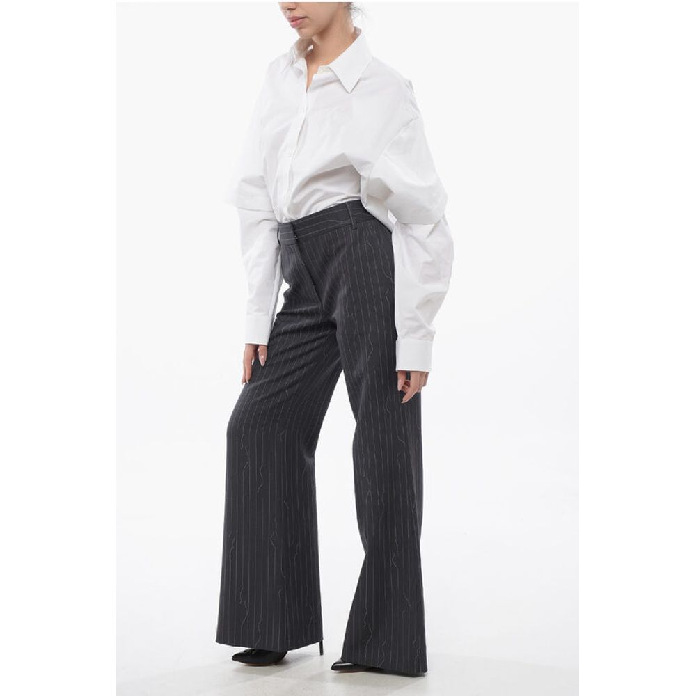 Wide-Fit FORGED IRON Pinstriped Pants