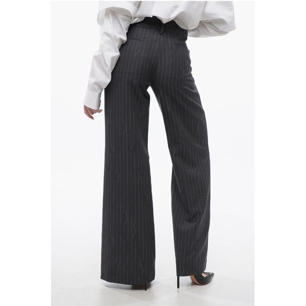 Wide-Fit FORGED IRON Pinstriped Pants