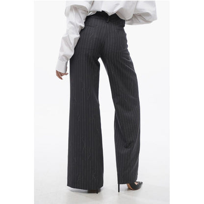 Wide-Fit FORGED IRON Pinstriped Pants