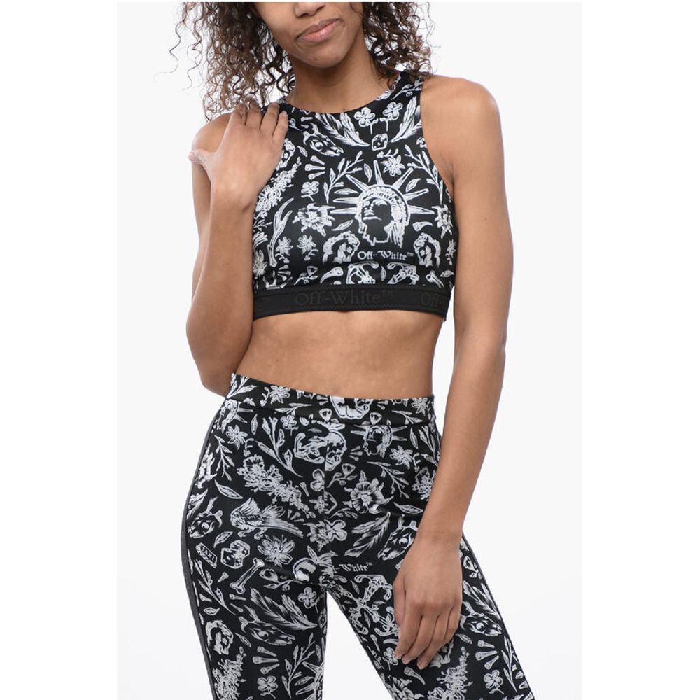 Old-School Motif Active Top with Logoed Elastic Band