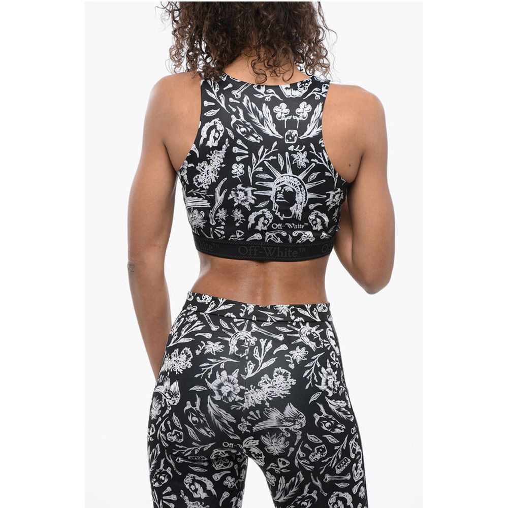 Old-School Motif Active Top with Logoed Elastic Band