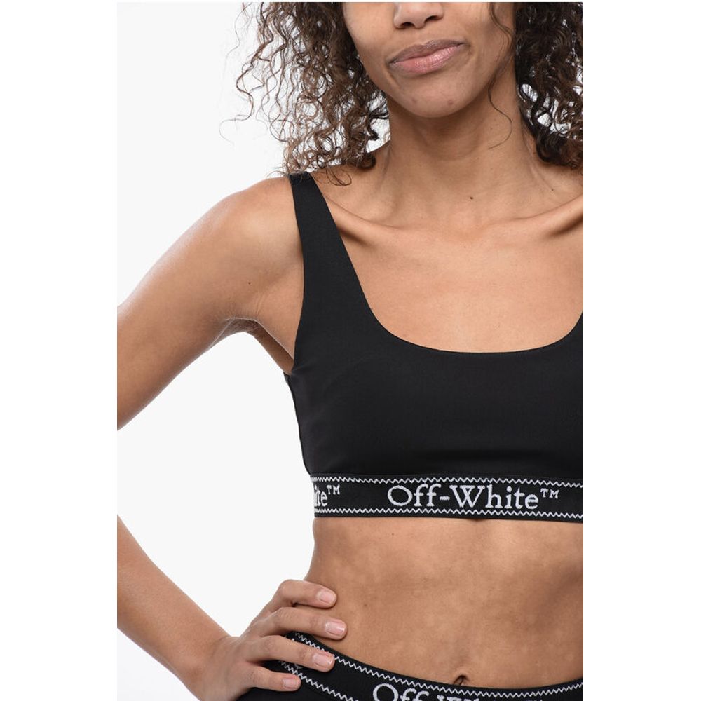 Sporty Bra with Logoed Elastic Band