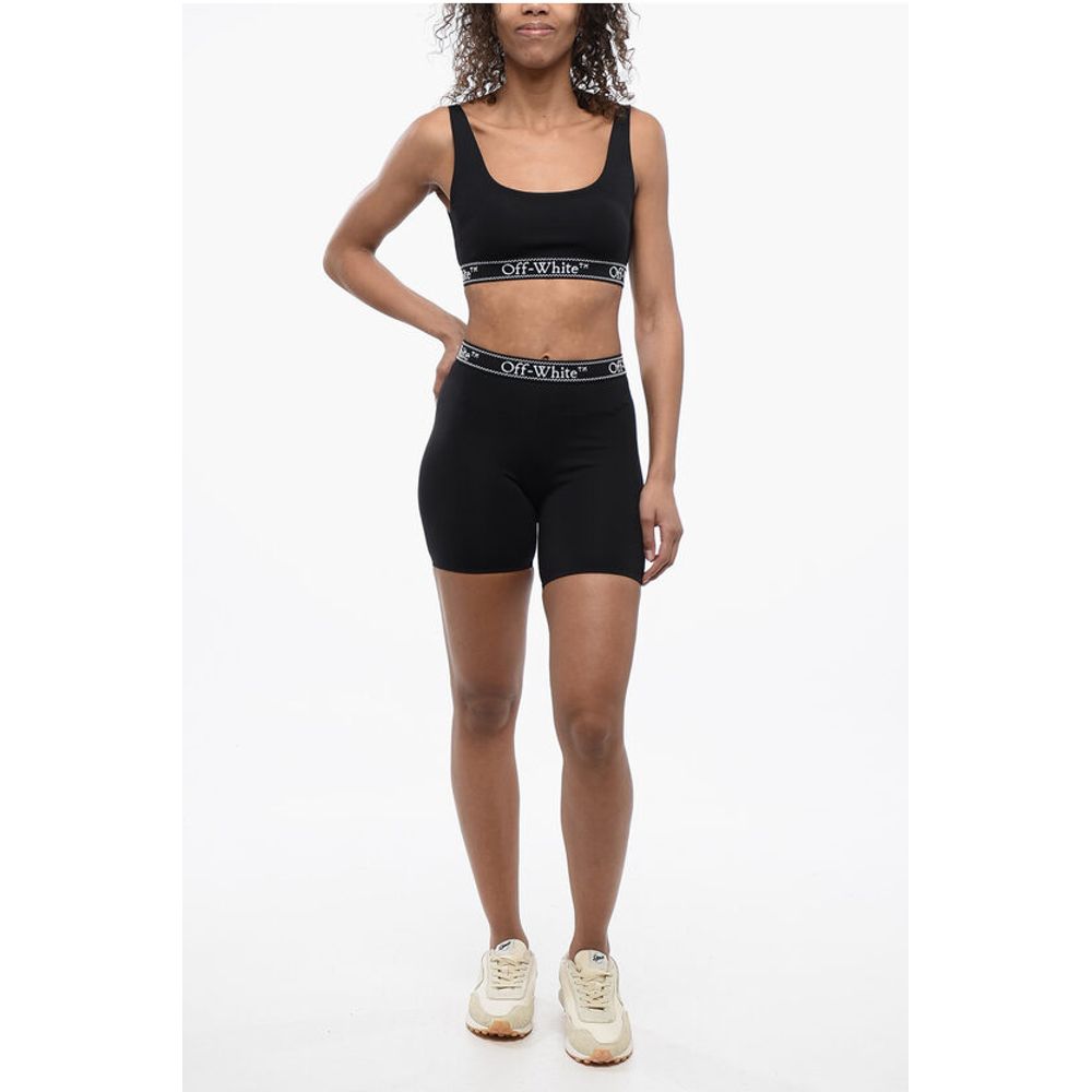 Biker Shorts with Logoed Elastic Band