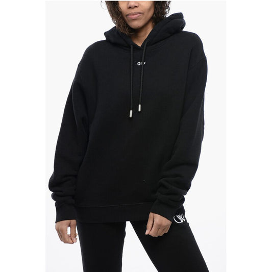 Brushed Cotton Hoodie Embroidered On The Back