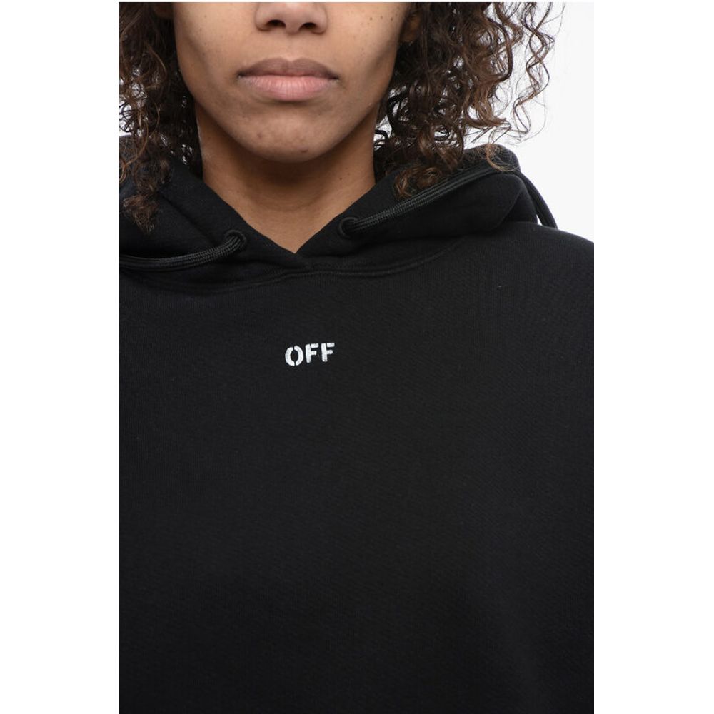 Brushed Cotton Hoodie Embroidered On The Back