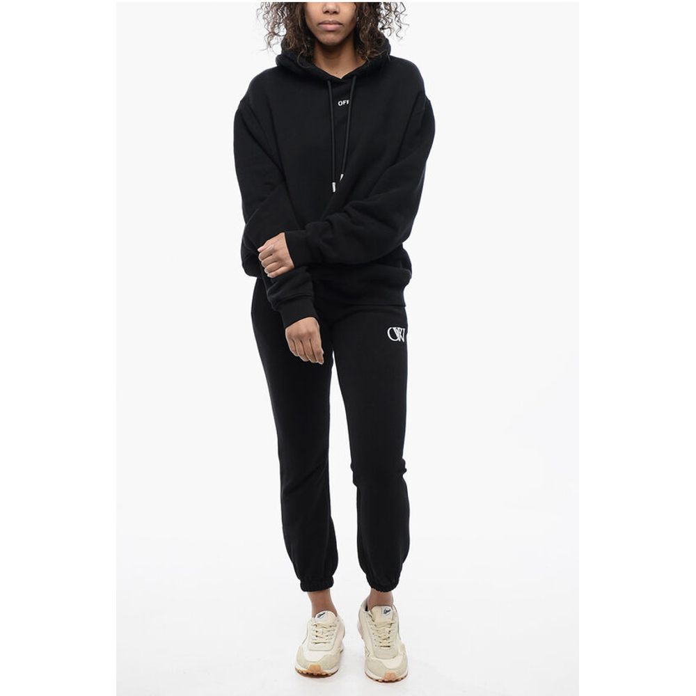 Brushed Cotton Hoodie Embroidered On The Back