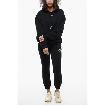 Brushed Cotton Hoodie Embroidered On The Back
