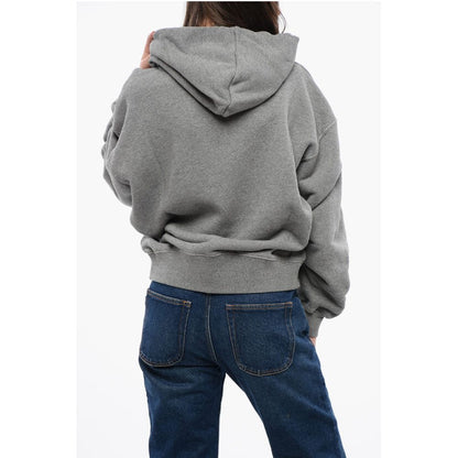 Cotton Hoodie with Contrast Embroidery