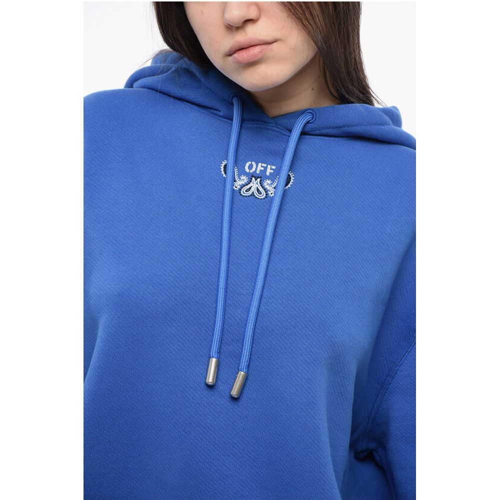 Cotton Hoodie with Back Bandana Motif