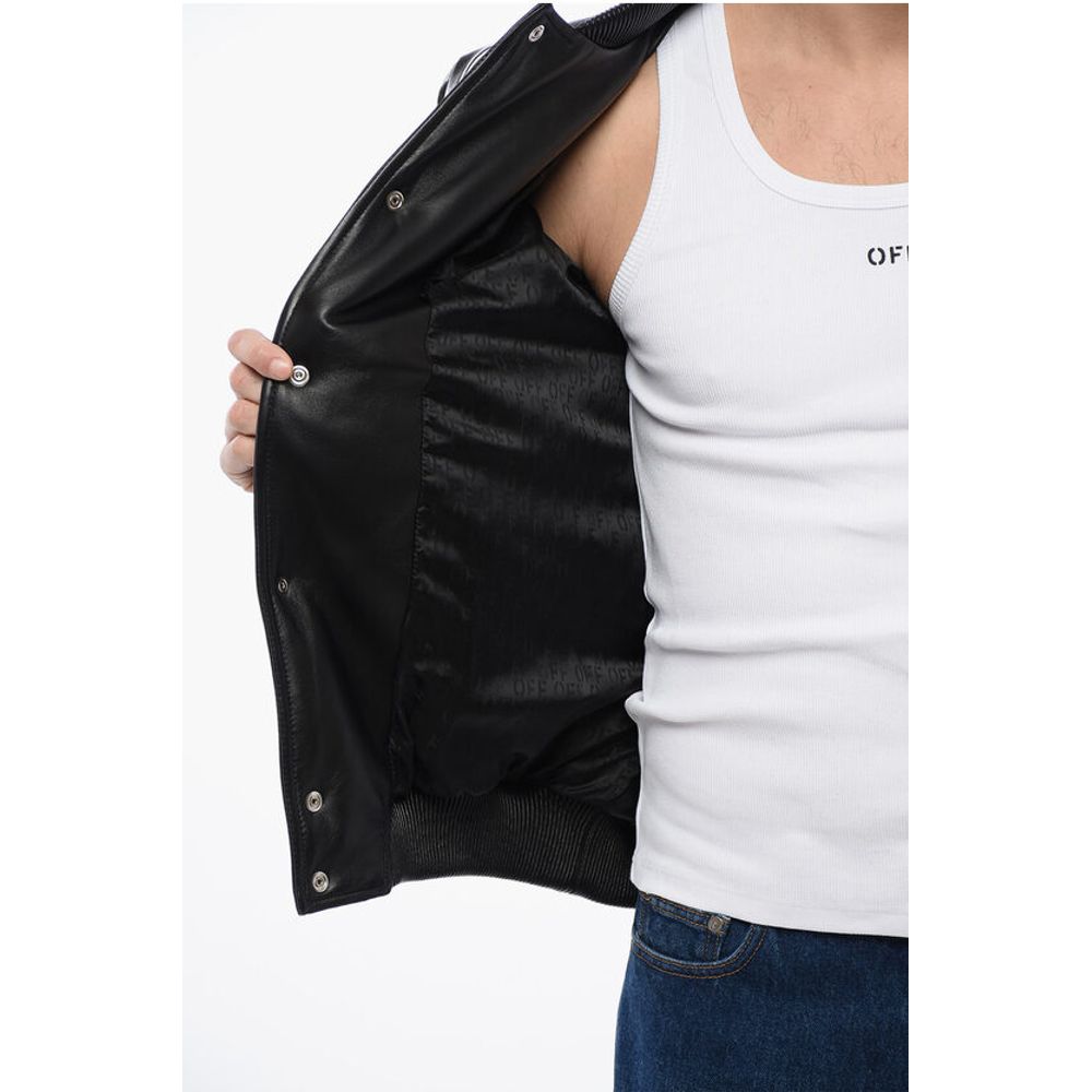Leather SKYLINE Varsity Bomber